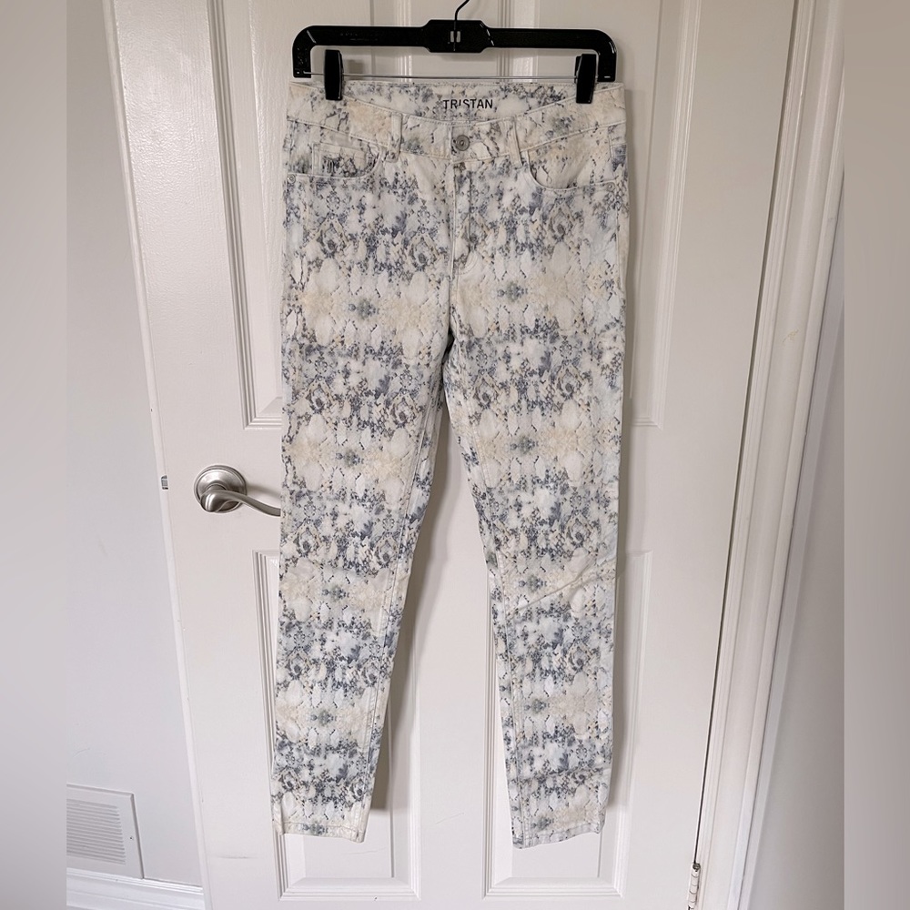 Tristan Snakeskin Pattern Pants/Jeans, Size 6